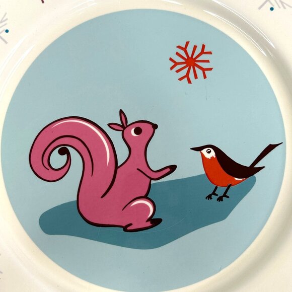 Vintage Garnet Hill Portugal Winter Animal Plates Set Of 3  9 1/4"  Rare - Picture 7 of 10